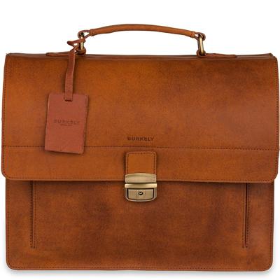 Burkely Vintage Scott Briefcase-Cognac