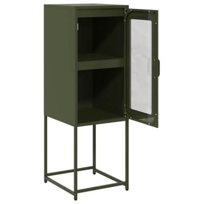 Dressoir 36x39x107 cm koudgewalst staal olijfgroen Dressoir 36x39x107 cm koudgewalst staal olijfgroen