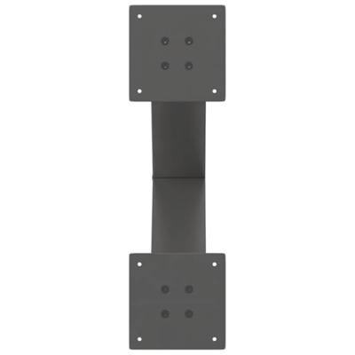 Salontafelpoten 2 st X-vormig 50x(42-43) cm staal antraciet Salontafelpoten 2 st X-vormig 50x(42-43) cm staal antraciet