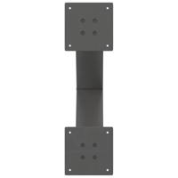 Salontafelpoten 2 st X-vormig 50x(42-43) cm staal antraciet - thumbnail