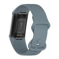 FitBit Charge 5 & 6 Sportbandje met dubbele lus - Staalblauw - Maat: L - thumbnail