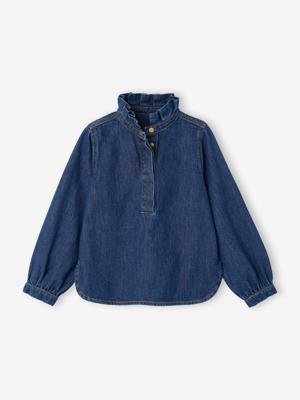 Blouse voor meisjes in jeans familie capsule double stone