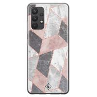 Samsung Galaxy A32 4G siliconen telefoonhoesje - Stone grid - thumbnail