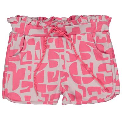 Quapi Zomer broek meisjes - paars - AOP grafisch - Florence