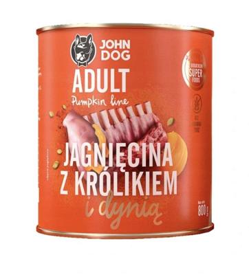 JOHN DOG Pumpkin Lamb with rabbit and pumpkin - natvoer voor honden - 800g
