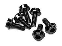 Flanged cap head screw m3x8mm (6pcs) - thumbnail