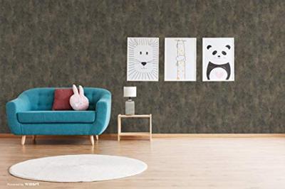 Marburg The New Textures Book Behang grof weefsel zwart-goud - 58015