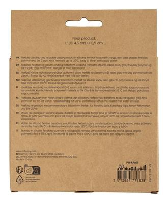 Creativ Company Siliconen vormen, bladeren en bloemen, h: 0,5 cm, l: 1,8-4,5 cm, 4 stuk/ 1 stuk