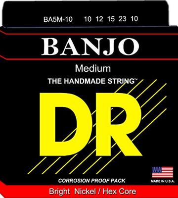 DR Strings BA5-10 BANJO snaren 5-snarige banjo 10, 12, 15, 23, 10