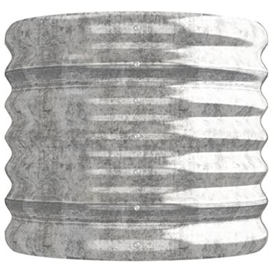 VidaXL Plantenbak 114x40x36 cm gepoedercoat staal zilverkleurig
