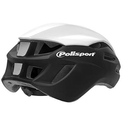 Pol Isport aero fietshelm m 55-58cm zwart/wit/grijs