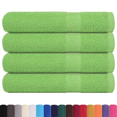 VidaXL Handdoeken 4 st 100x200 cm 360 g/m² 100% katoen appelgroen