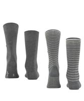 Burlington 2-paar Everyday heren sokken - Stripe - Biologisch katoenen sokken met streep print - thumbnail