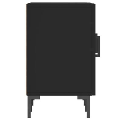 Tv-meubel 150x30x50 cm bewerkt hout zwart