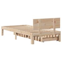 Bedframe met lades massief grenenhout 90x200 cm - thumbnail