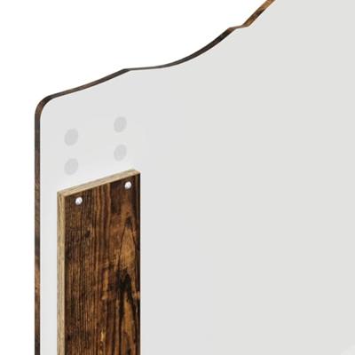 Bedframe met hoofdeinde Gerookt eiken 90 x 190 cm Bewerkt hout