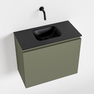 MONDIAZ OLAN 60cm toiletmeubel army. LEX wastafel urban midden geen kraangat MONDIAZ OLAN 60cm toiletmeubel army. LEX wastafel urban midden geen kraangat
