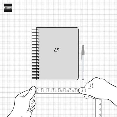 Agenda Finocam Zwart Quarto 15,5 x 21,7 cm