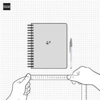 Agenda Finocam Zwart Quarto 15,5 x 21,7 cm - thumbnail