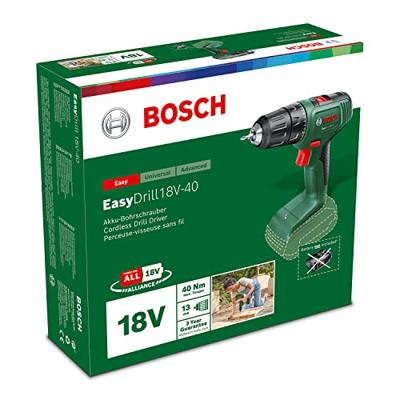 Bosch Groen EasyDrill 18V-40 | Accuschroefboormachine met twee standen | Excl. Accu en Lader - 06039D8000 - thumbnail