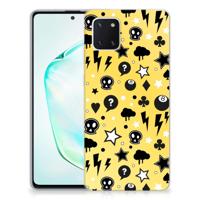 Silicone Back Case Samsung Galaxy Note 10 Lite Punk Geel - thumbnail