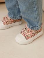 Gestreepte baby kratten roze, bedrukt - thumbnail
