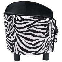 VidaXL Hondenbank 68x38x38 cm pluche zwart - thumbnail