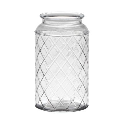 Hakbijl Glass Brussel vaas glas met motief ø10xh18cm