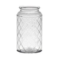 Hakbijl Glass Brussel vaas glas met motief ø10xh18cm - thumbnail