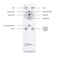 Just Light 14754-18 FLAT LED-plafondlamp LED 18 W Zwart - thumbnail