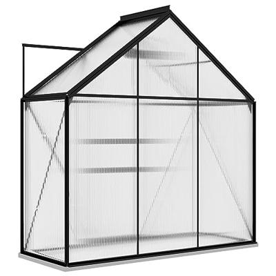 VidaXL Tuinkas 1,33 m² aluminium antracietkleurig