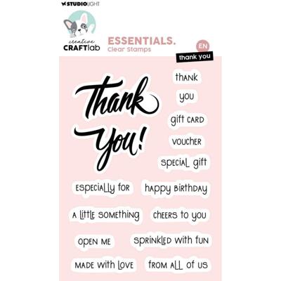 Creative Craftlab • clear stamps thank you essentials