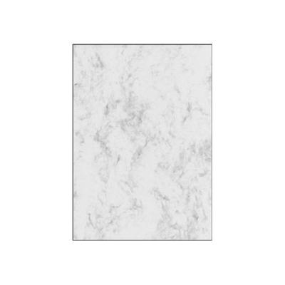 Sigel designpapier grijs gemarmerd, ft A4, 200 g, pak van 50 vel