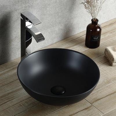 Opbouw Waskom Boss & Wessing Raja 40x33x15 cm Keramiek Mat Zwart Aqua Splash