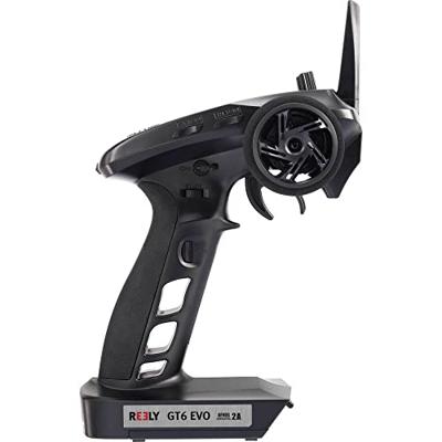 Reely GT6 EVO RC pistoolzender 2,4 GHz Aantal kanalen: 6 Incl. ontvanger Reely GT6 EVO RC pistoolzender 2,4 GHz Aantal kanalen: 6 Incl. ontvanger