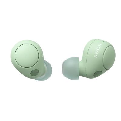Sony WFC700NG.CE7 In Ear oordopjes Bluetooth Stereo Saliegroen Noise Cancelling Oplaadbox, Bestand tegen zweet, Volumeregeling HiFi