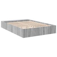Bedframe bewerkt hout grijs sonoma eikenkleurig 150x200 cm - thumbnail