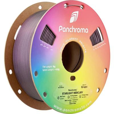 Polymaker CA02018 Panchroma™ Starlight Filament PLA kunststof Kleurverandering, Meerkleurig 1.75 mm 1000 g Starlight Mercury, Zilver 1 stuk(s) Polymaker CA02018 Panchroma™ Starlight Filament PLA kunststof Kleurverandering, Meerkleurig 1.75 mm 1000 g Starlight Mercury, Zilver 1 stuk(s)