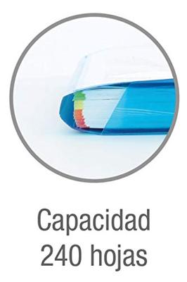 OXFORD Polyvision elastomap, formaat A4, uit PP, transparant blauw - thumbnail