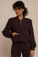 Studio Anneloes Benja Bomber Jacket 94844 Jackets 8700 Espresso - thumbnail