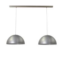 Masterlight Zilvergrijze eettafellampConcepto 2x45 - 2732-37-S-130-2 - thumbnail