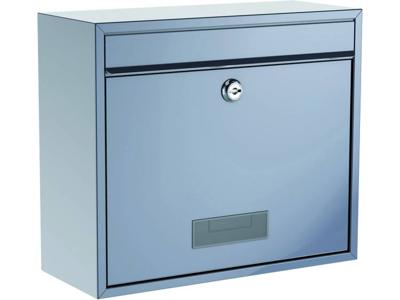 Basi 2170-0661 BK 900 Brievenbus Staal Zilver Sleutelslot Basi 2170-0661 BK 900 Brievenbus Staal Zilver Sleutelslot