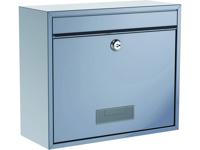 Basi 2170-0661 BK 900 Brievenbus Staal Zilver Sleutelslot - thumbnail