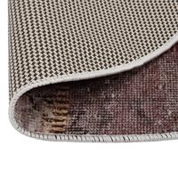 VidaXL Vloerkleed wasbaar anti-slip patchwork ø120 cm meerkleurig - thumbnail