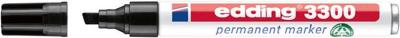 Viltstift edding 3300 schuin 1-5mm zwart | 10 stuks