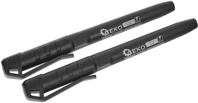 Geko Permanente bouwmarker zwart 2 stuks - 6453350