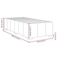 Bedframe zonder matras 90x190 cm stof donkergrijs - thumbnail