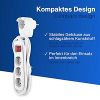 REV 0012392114 Stekkerdoos met schakelaar 3-voudig Wit Randaarde stekker 1 stuk(s) - thumbnail