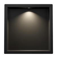 Wiesbaden Demis LED Inbouwnis 30x30x7cm Mat Zwart - Moderne Badkamerverlichting - thumbnail