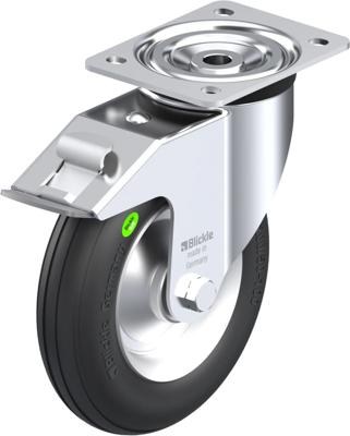 Blickle L-VW 202R-FI Zwenkwiel met rem Wieldiameter: 200 mm Draagvermogen (max.): 100 kg 1 stuk(s)